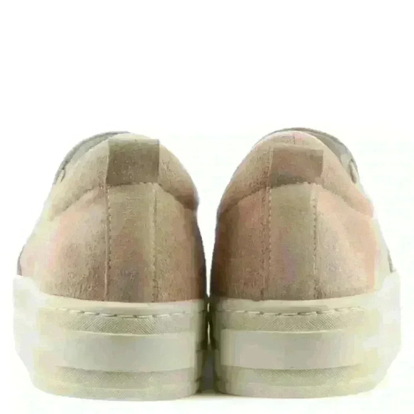 DANIEL Scilla Nude Suede Pearl Embellished Flatform Trainer sz 6 - Picture 4 of 13